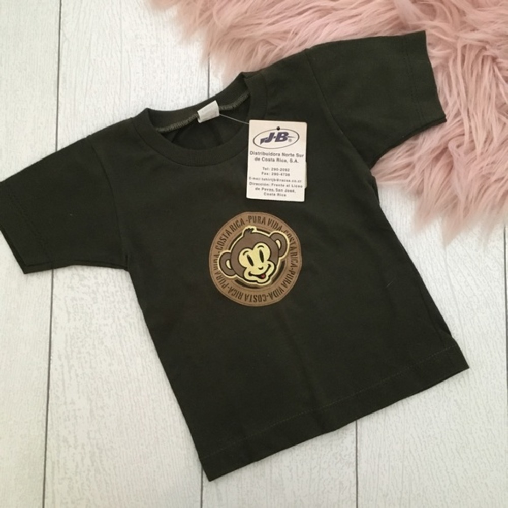 JB Jesus Beita Costa Rica Olive Green Unisex Kids Tee Shirt